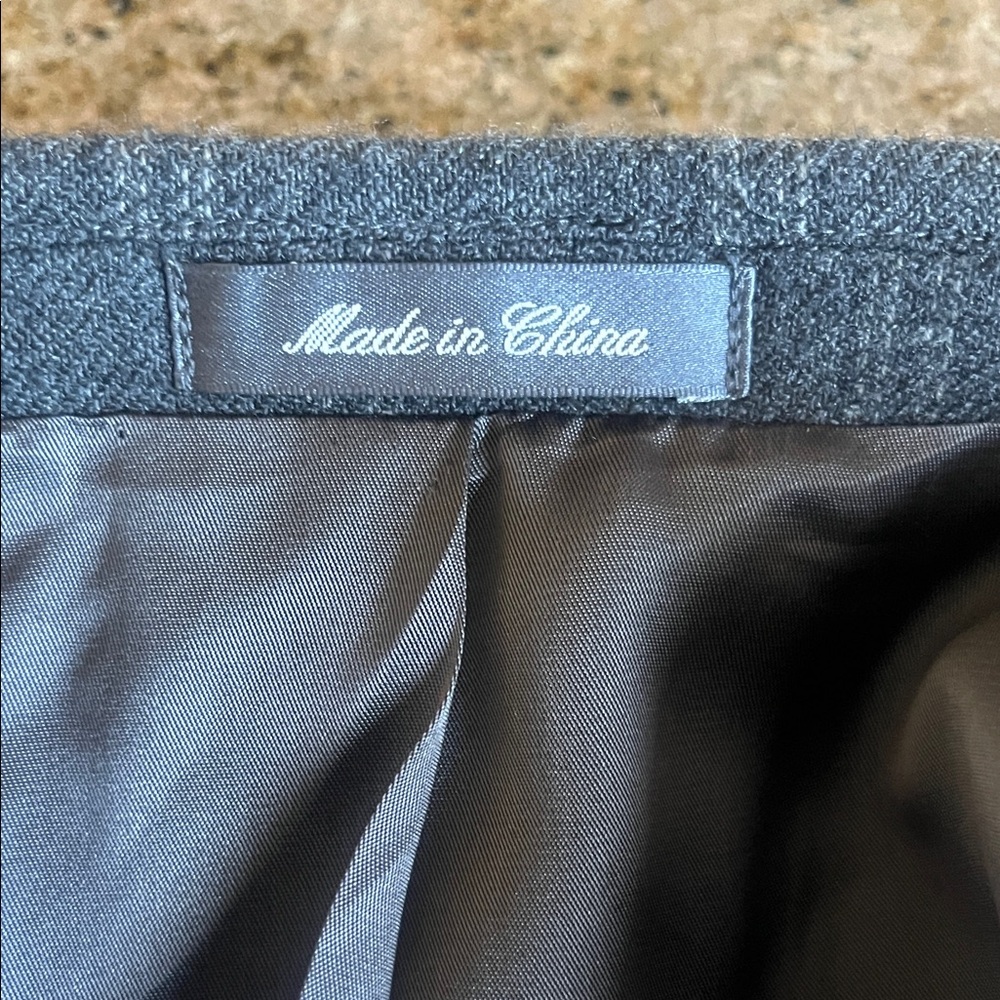 Oscar de la Renta Charcoal Plaid Blazer - Picture 12 of 14